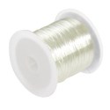 Elastne valge kiuline niit/0,4mm/10 m