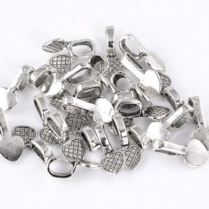 Antiikhõbedane alusripats klaasile/22x10mm