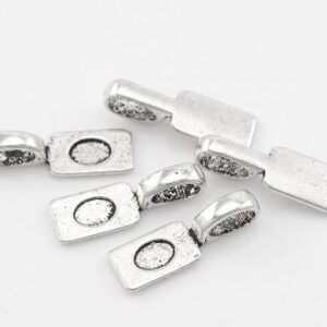 Antiikhõbedane alusripats klaasile/24x8mm