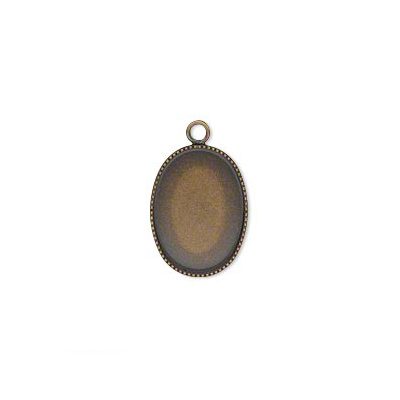 Antiikpronks lihtne messingraam/23 mm