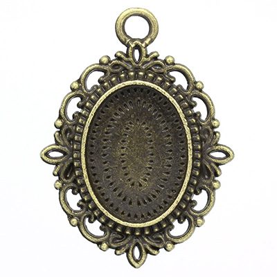 Antiikpronks alusraam kameele/nr2/alaga19x14mm