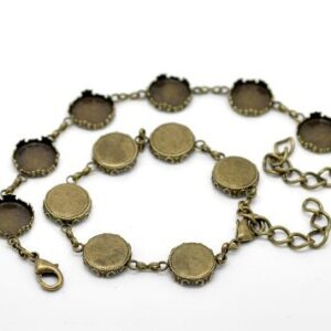 Antiikpronks käevõru toorik/alaga 14 mm/nr2