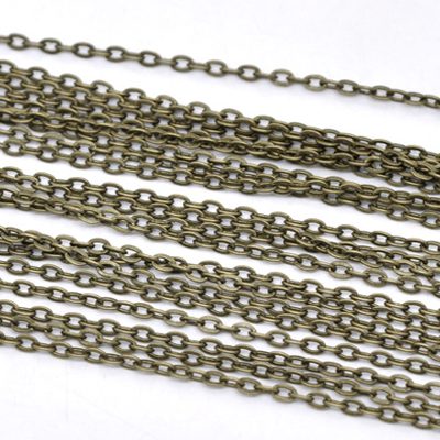 Antiikpronks kett/3,2 x 2,3 mm.