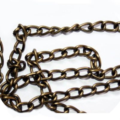 Antiikpronks tugev kett/8x6mm/50cm