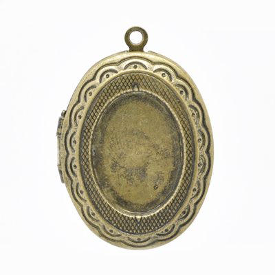 Antiikpronksi tooni medaljon alaga 18x13mm