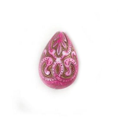 Vintage stiilis helmes/tilk/roosa/19x13mm